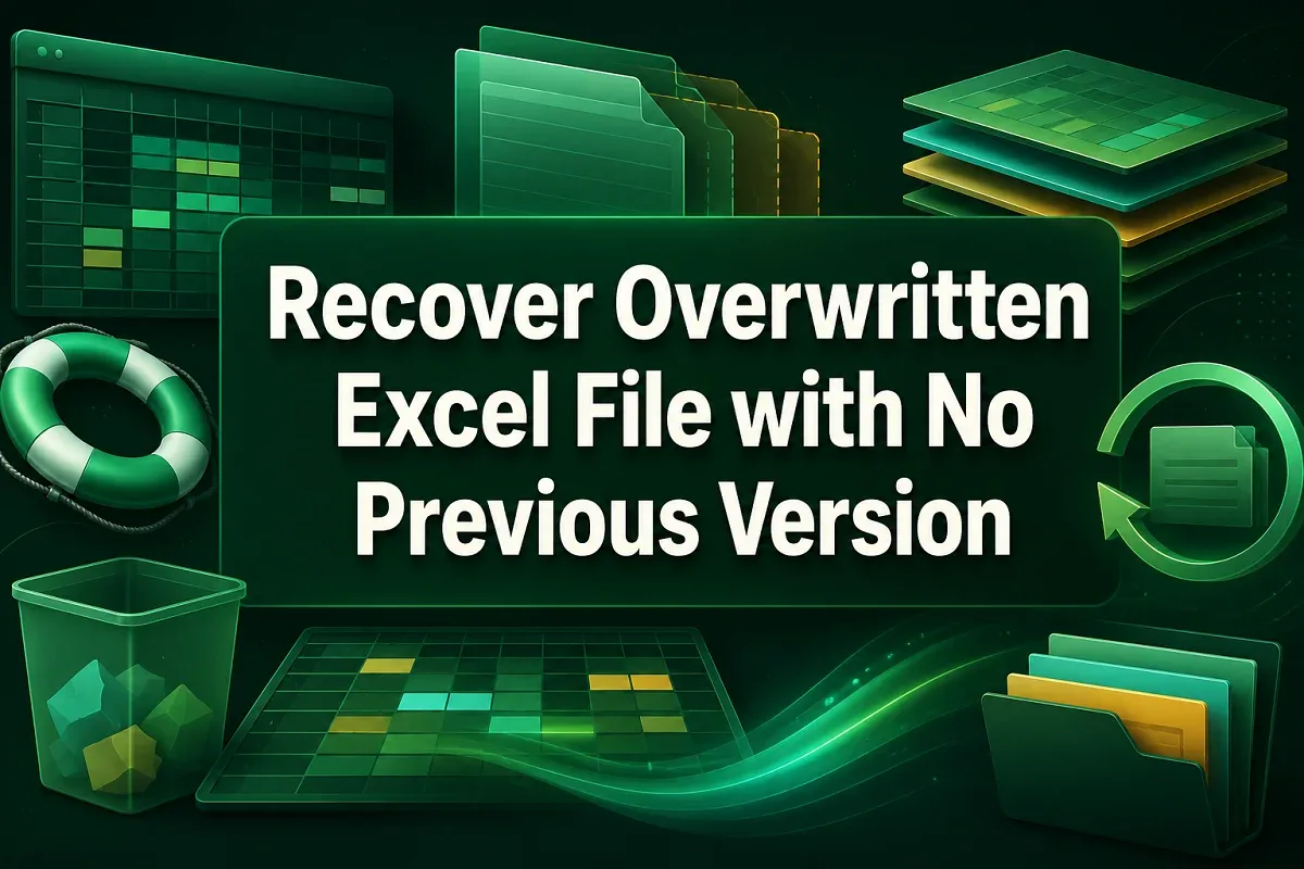 How to Recover Overwritten Excel File with No Previous Version