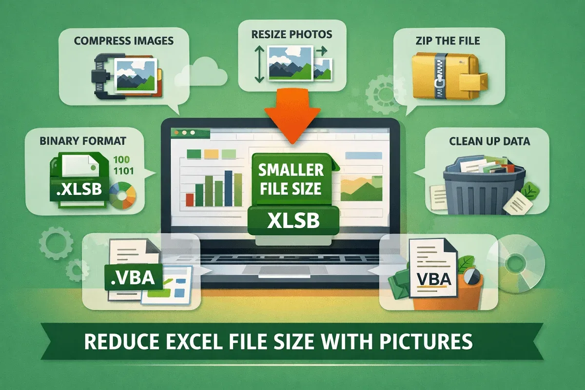How to Reduce Excel File Size with Pictures (8 Simple Tricks)