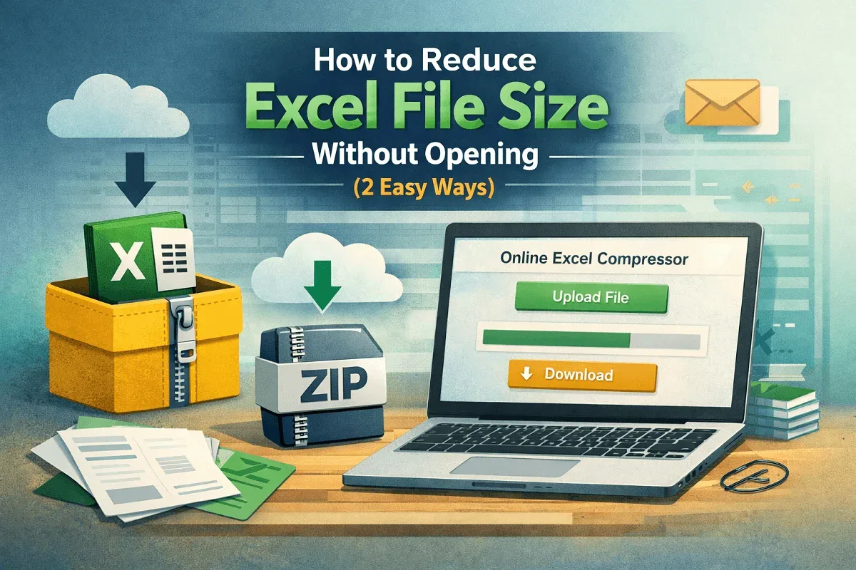 How to Reduce Excel File Size Without Opening (2 Easy Ways)