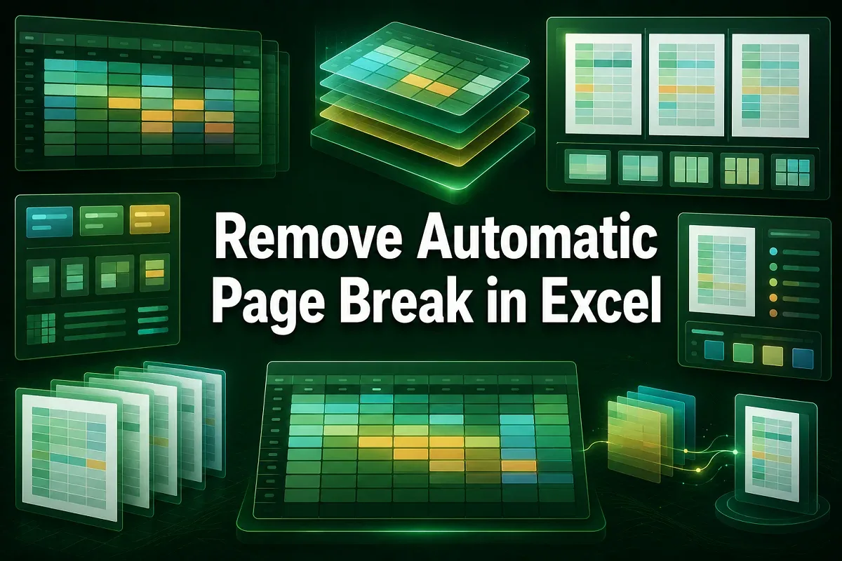 How to Remove Automatic Page Break in Excel (4 Simple Ways)
