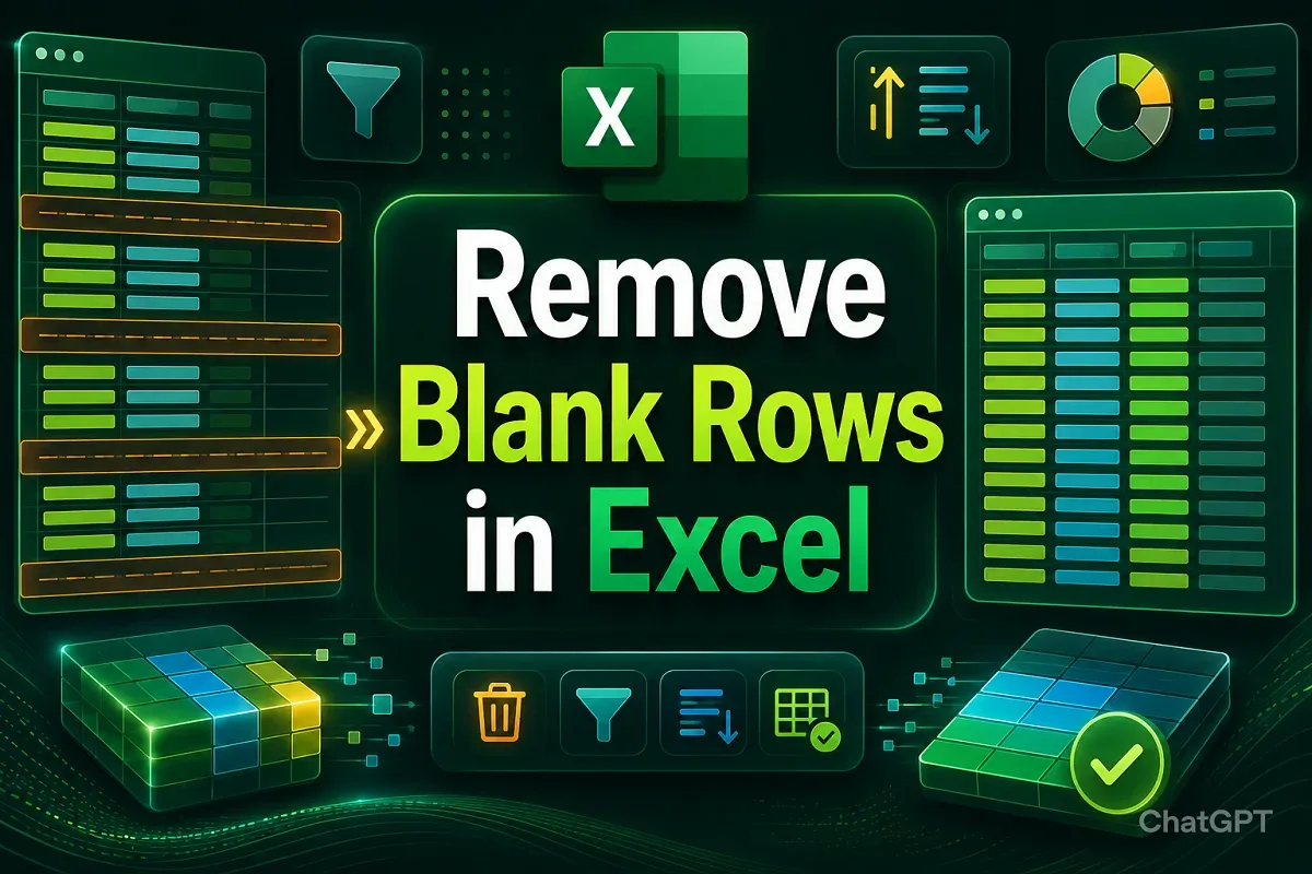 How to Remove Blank Rows in Excel (7 Quick Tricks)