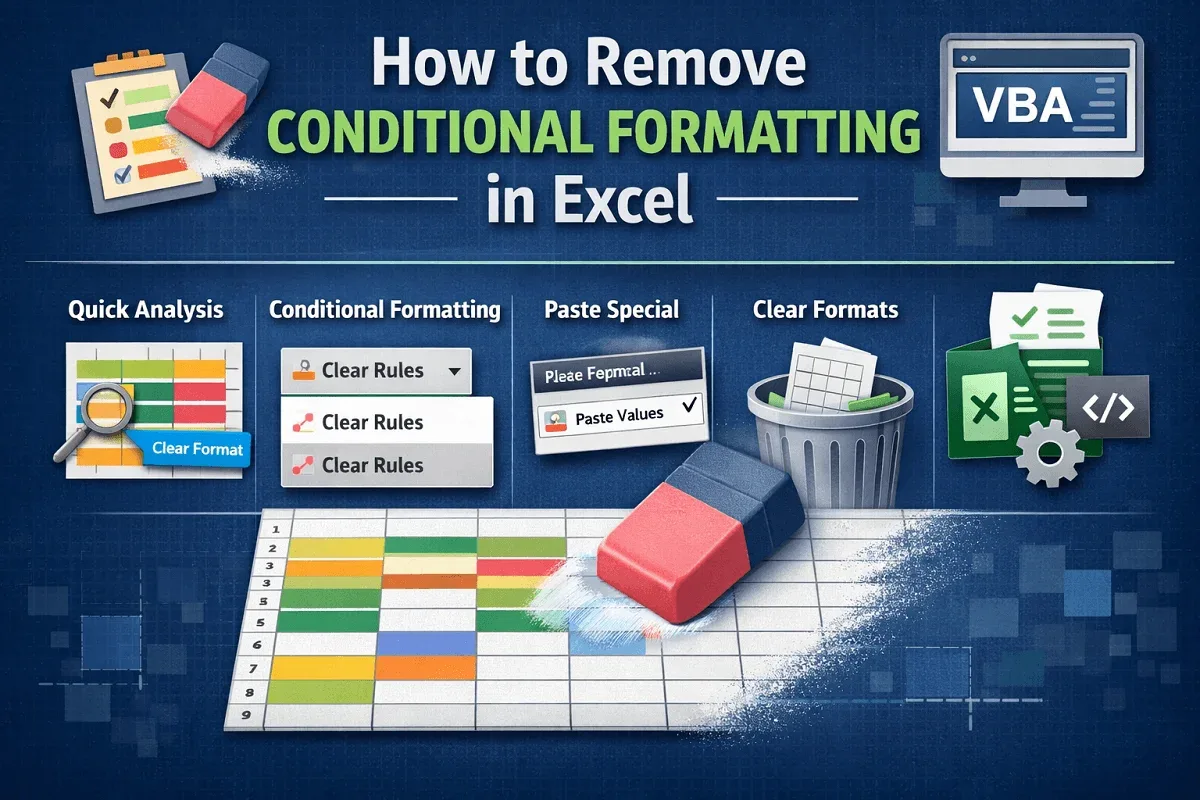 How to Remove Conditional Formatting in Excel