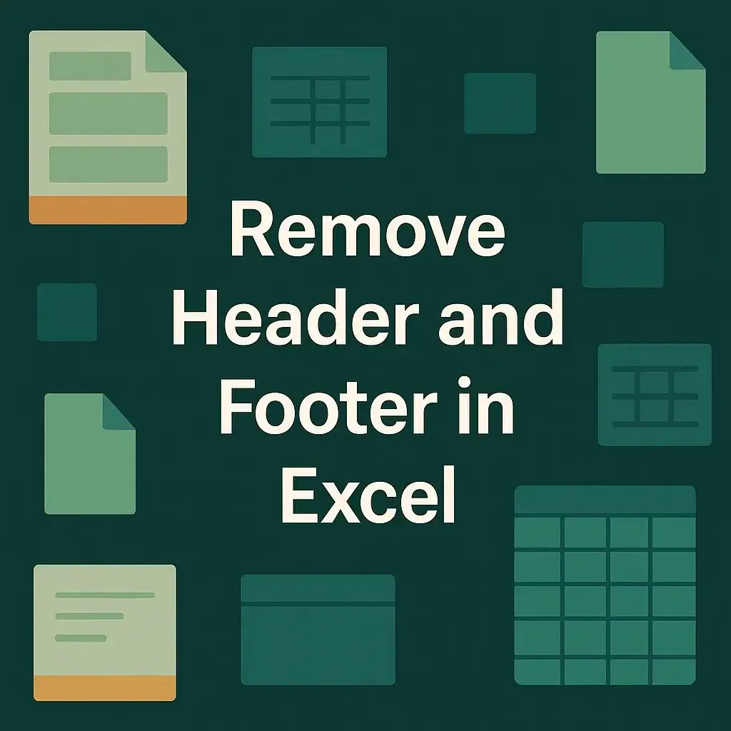 How to Remove Header and Footer in Excel (3 Easy Ways)