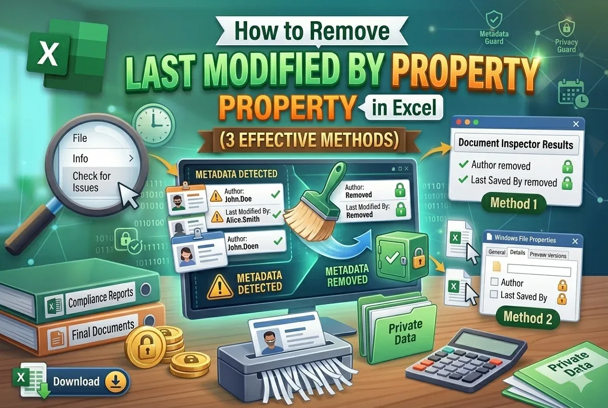How to Remove 'Last Modified By' Property in Excel