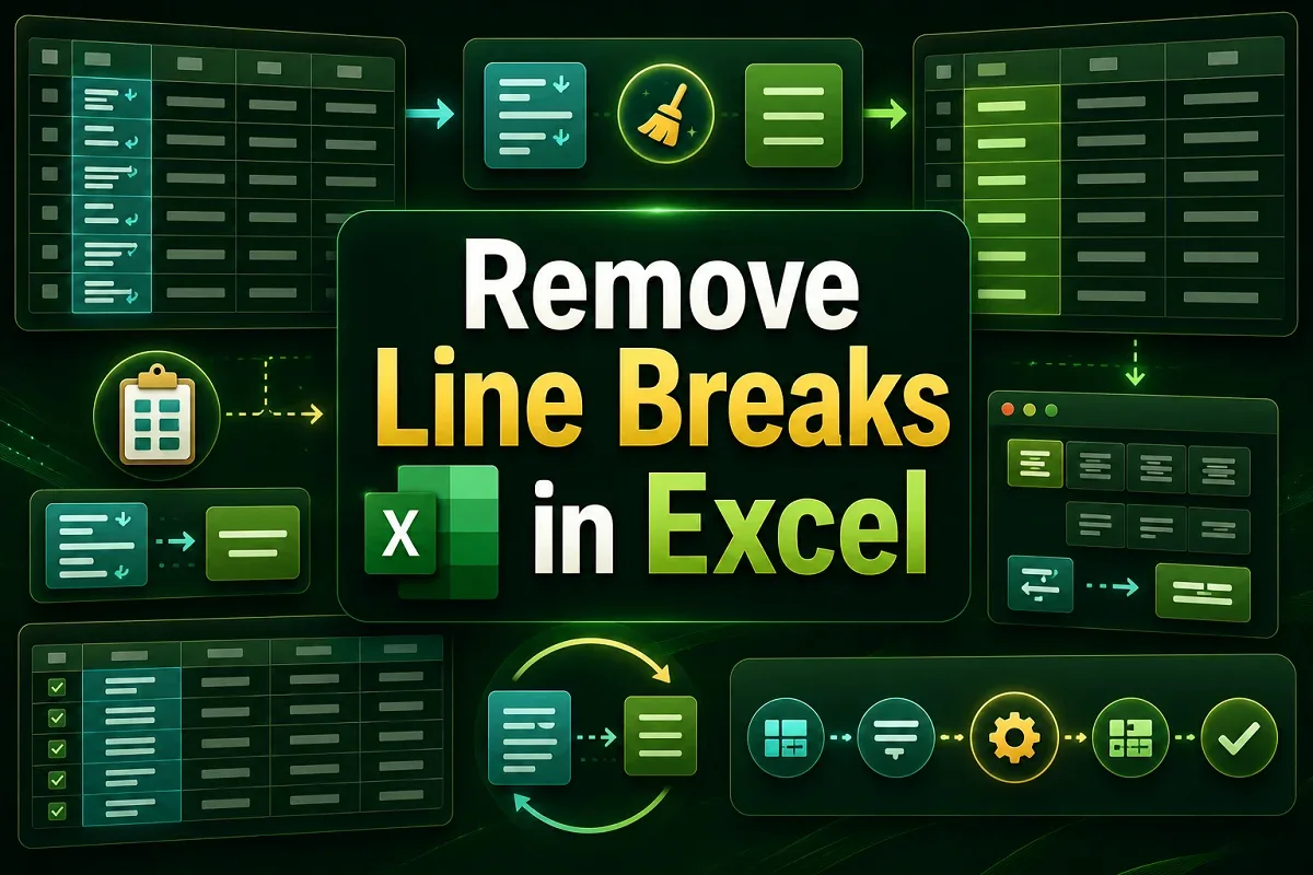 How to Remove Line Breaks in Excel (4 Simple Ways)
