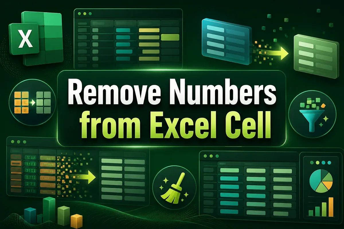 How to Remove Numbers from a Cell in Excel (10 Simple Ways)