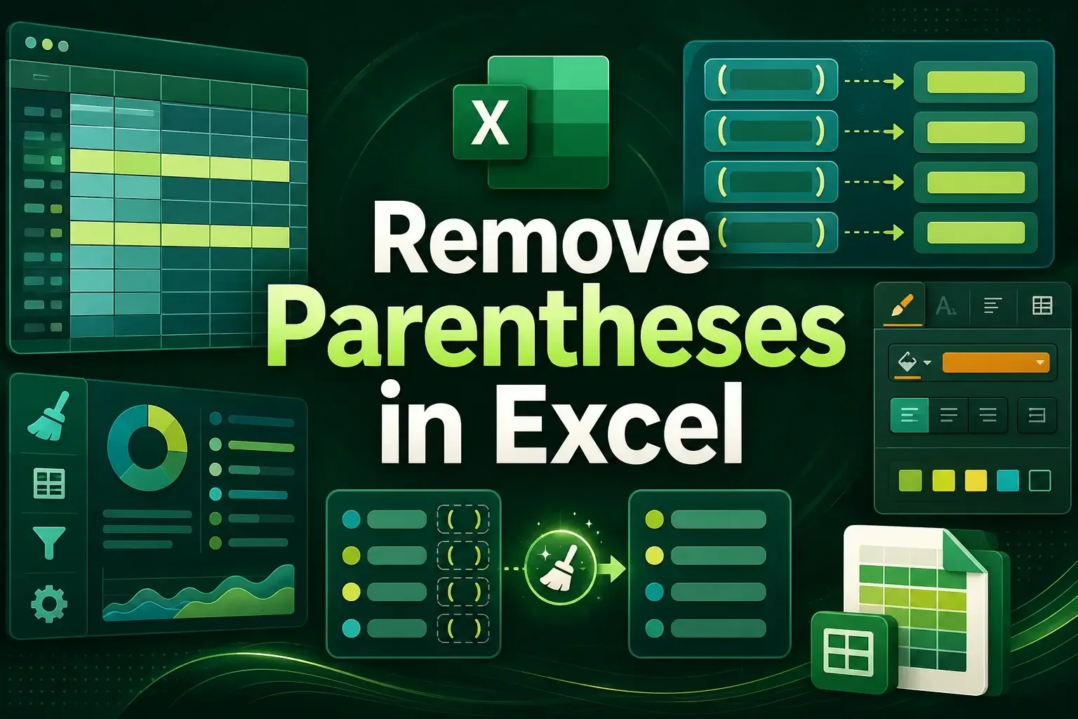 How to Remove Parentheses in Excel (5 Simple Methods)