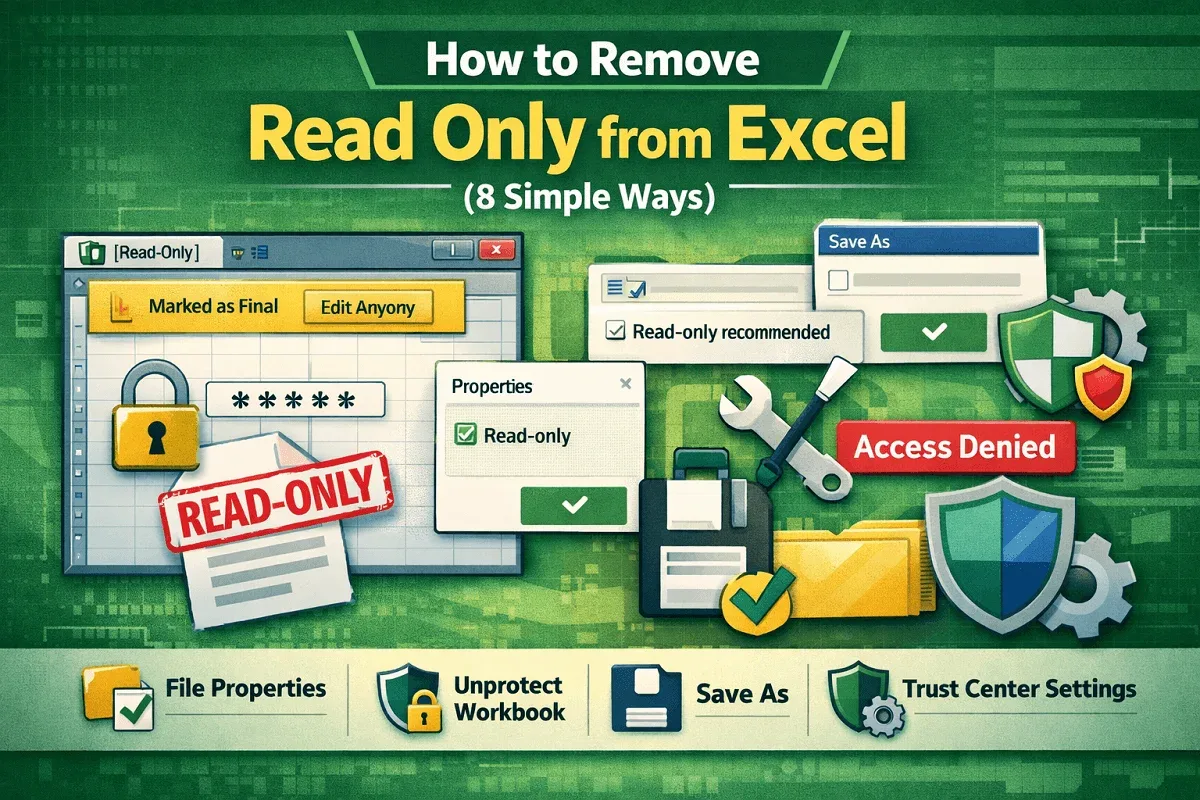 How to Remove Read Only from Excel (8 Simple Ways)