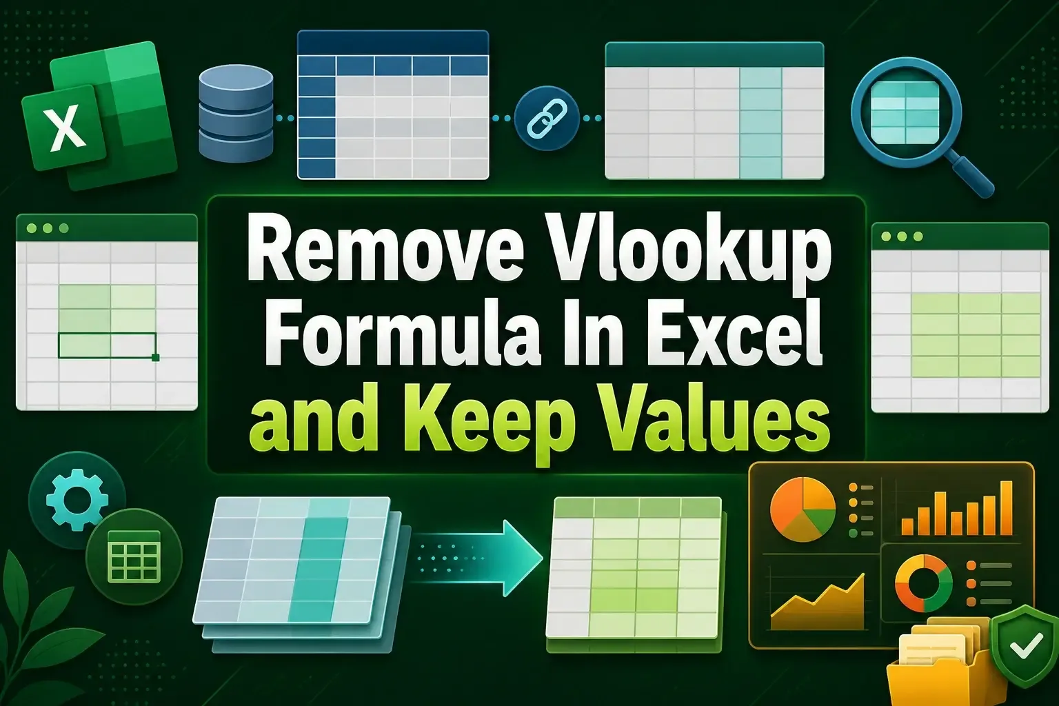 How to Remove Vlookup Formula and Keep Values in Excel