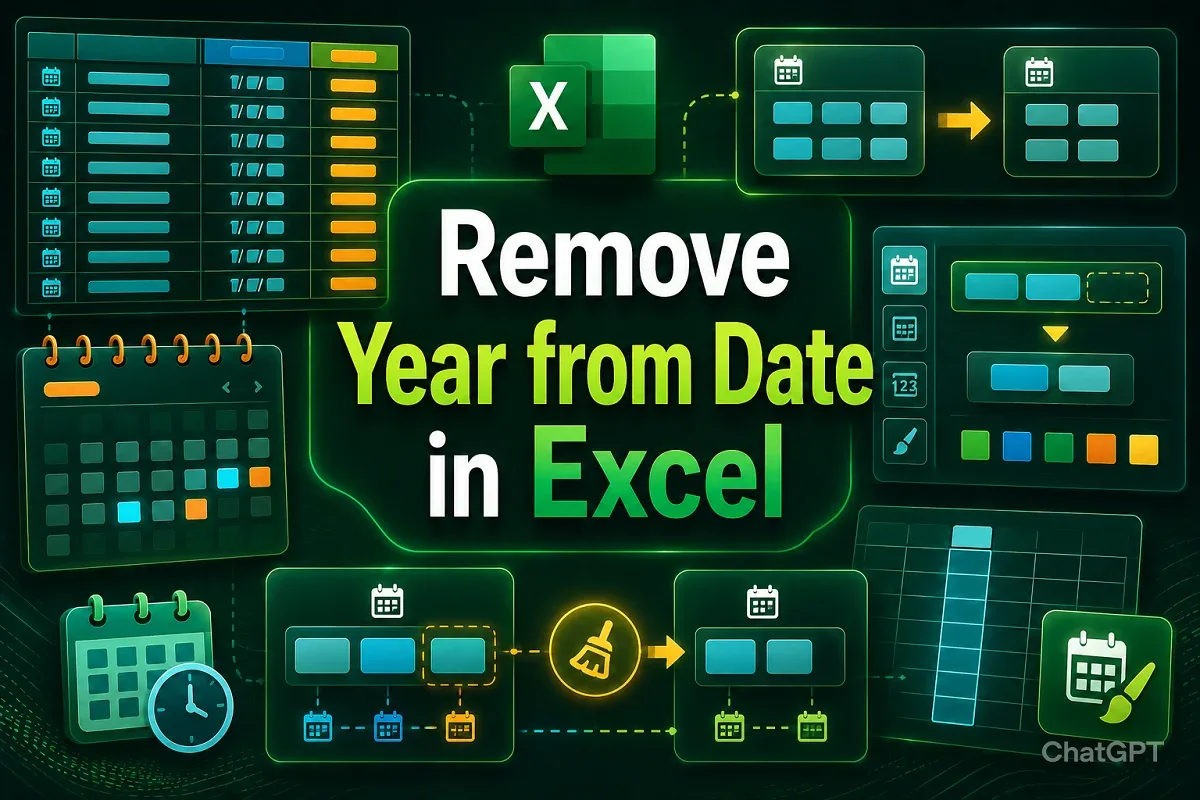 How to Remove Year from Date in Excel (7 Effective Ways)
