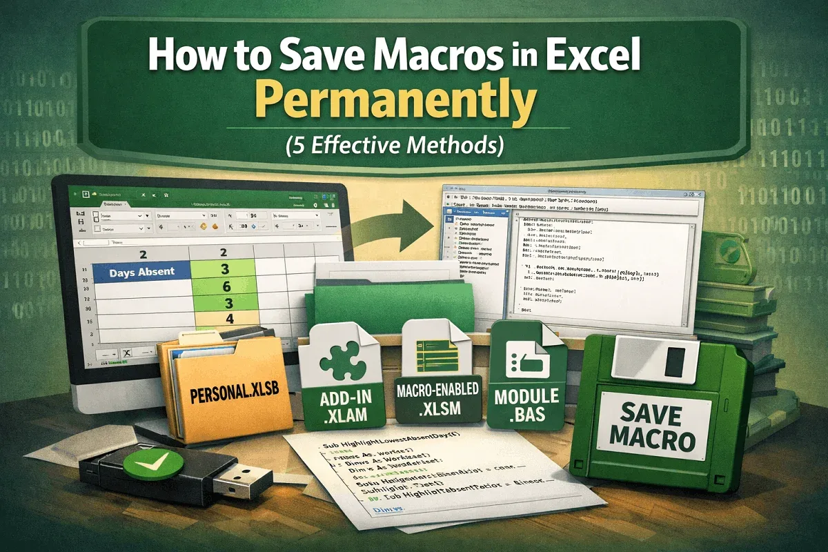 How to Save Macros in Excel Permanently (5 Effective Methods)