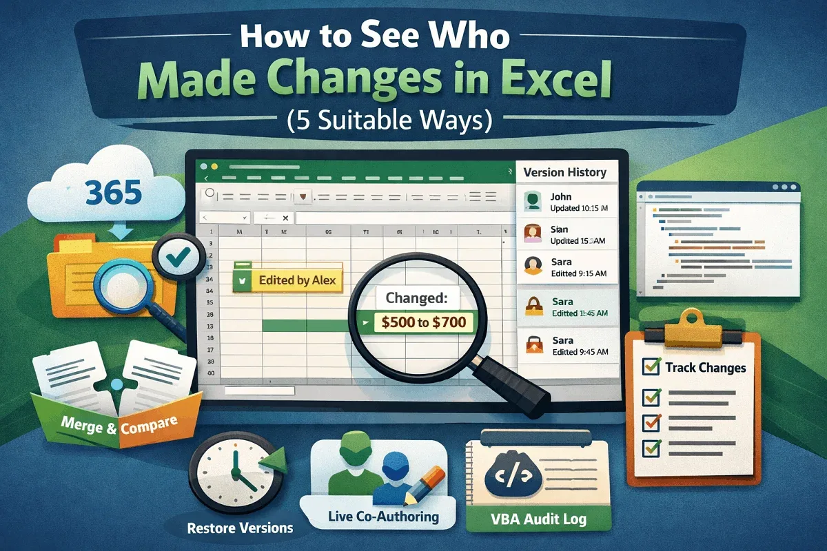 How to See Who Made Changes in Excel (5 Suitable Ways)