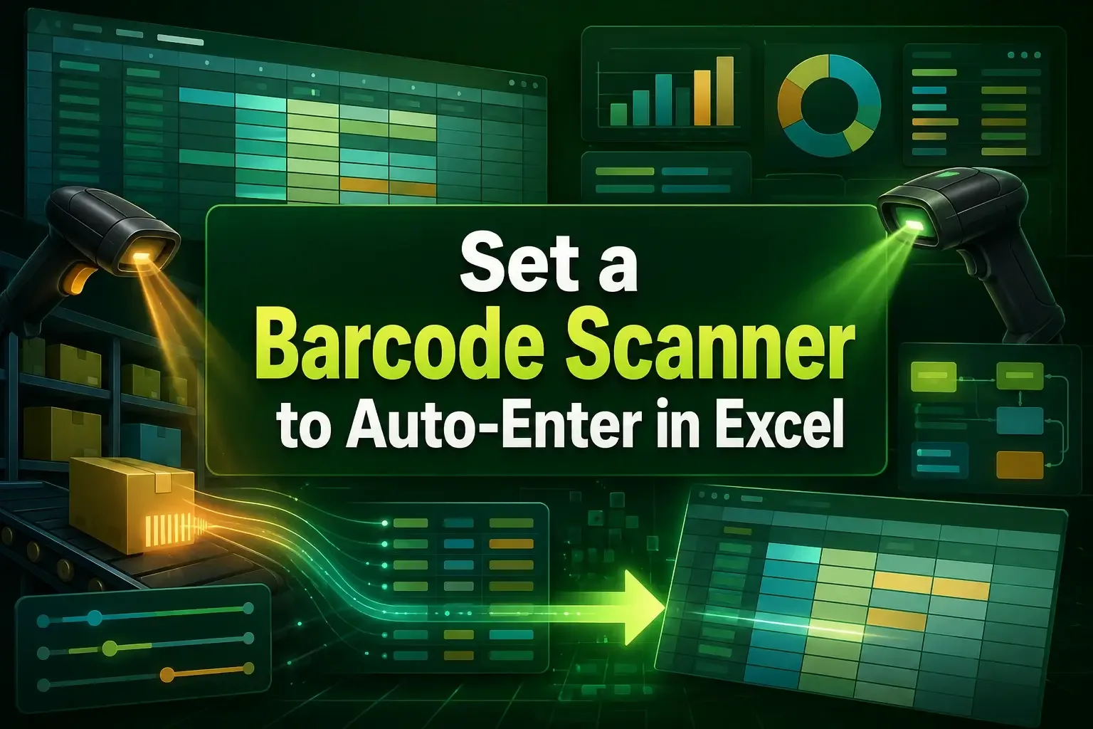 How to Set a Barcode Scanner to Auto-Enter in Excel