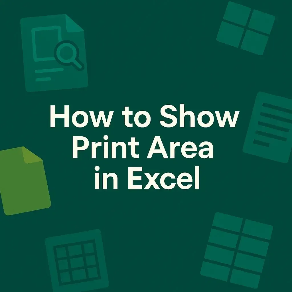 How to Show Print Area in Excel (3 Different Methods)