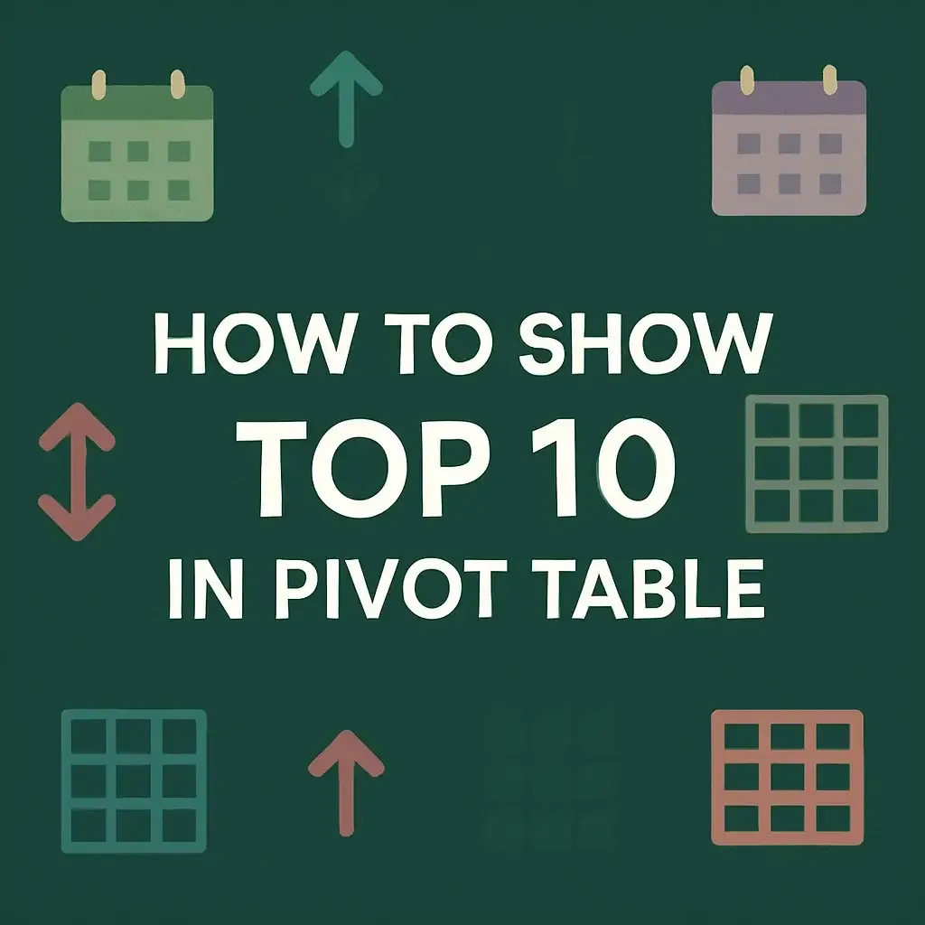 How to Show Top 10 in Pivot Table (with Filter & VBA)
