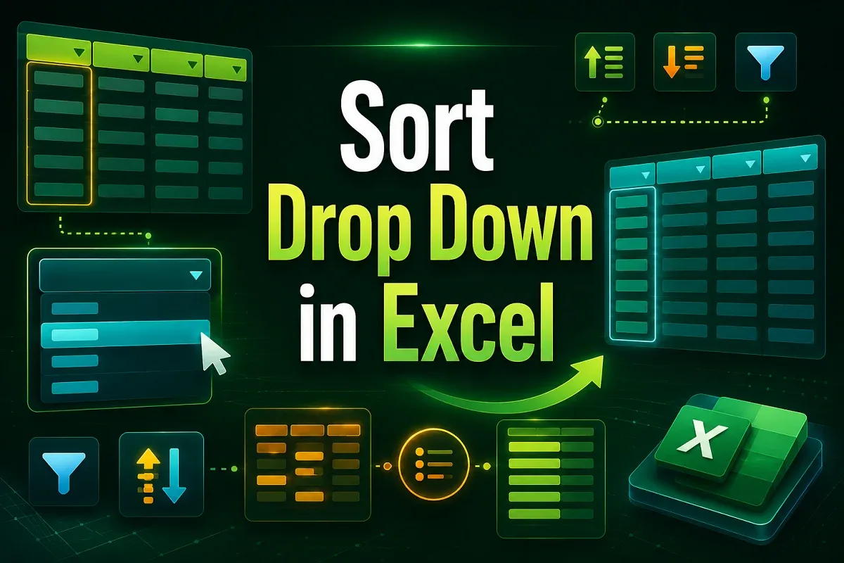 How to Sort a Drop Down in Excel (5 Useful Techniques)
