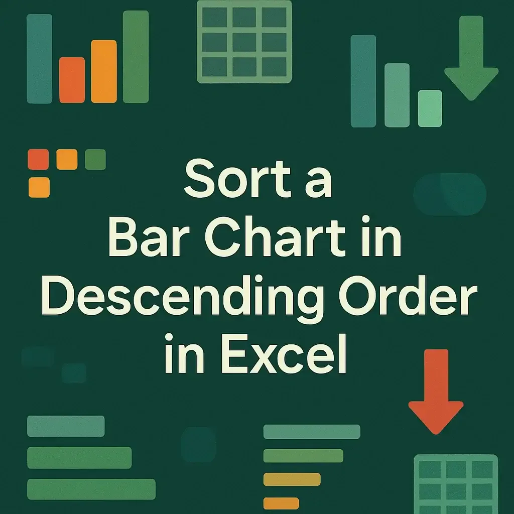 How to Sort a Bar Chart in Descending Order in Excel