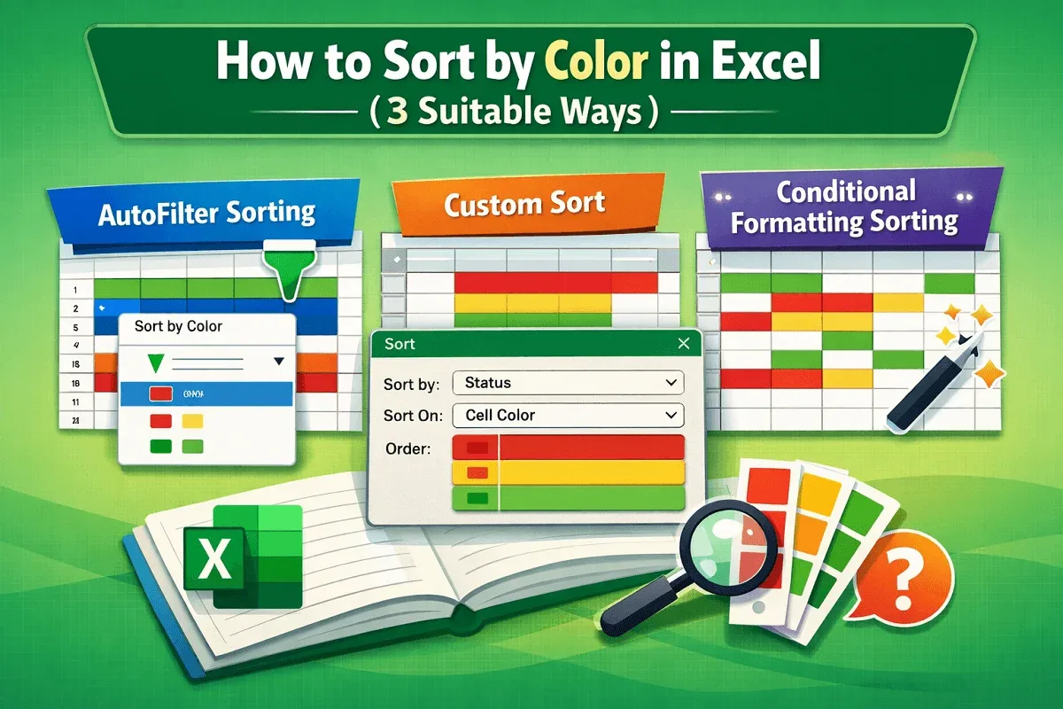 How to Sort by Color in Excel (3 Suitable Ways)