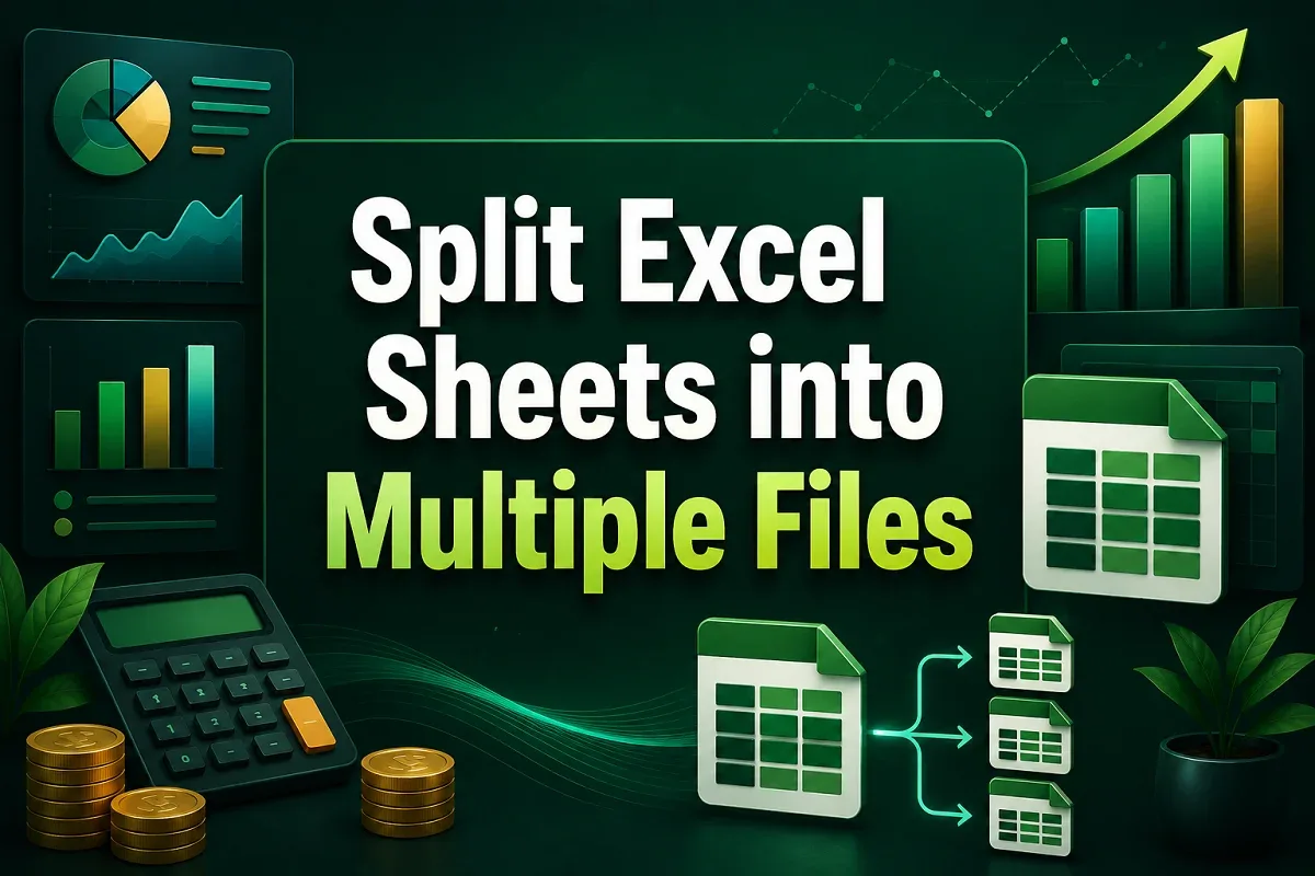 How to Split Excel Sheets into Multiple Files (3 Suitable Ways)