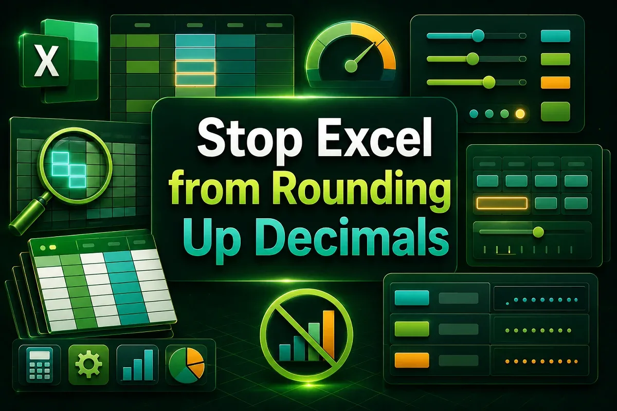 How to Stop Excel from Rounding Up Decimals (6 Easy Tricks)