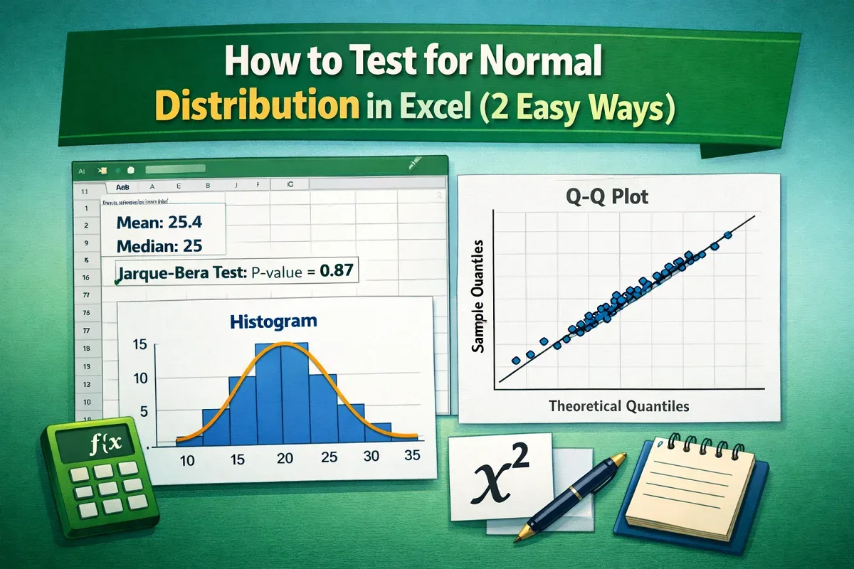 How to Test for Normal Distribution in Excel (2 Easy Ways)
