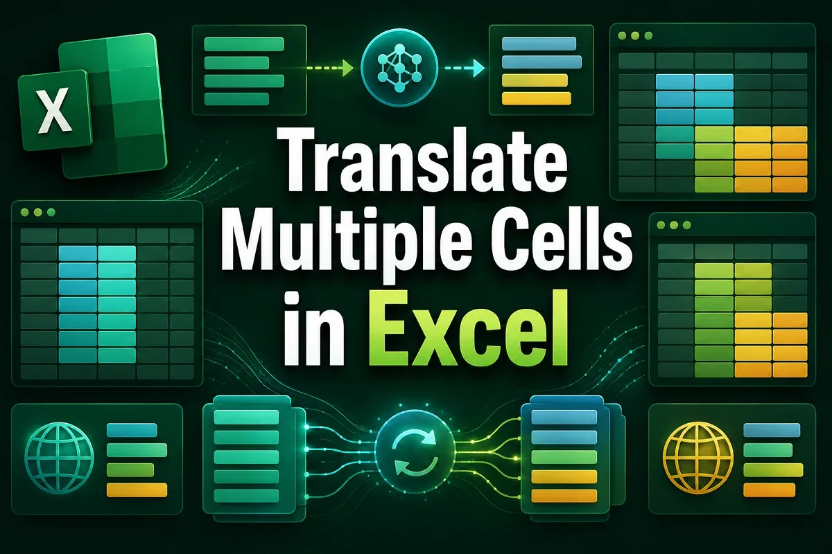 How to Translate Multiple Cells in Excel (4 Effective Ways)