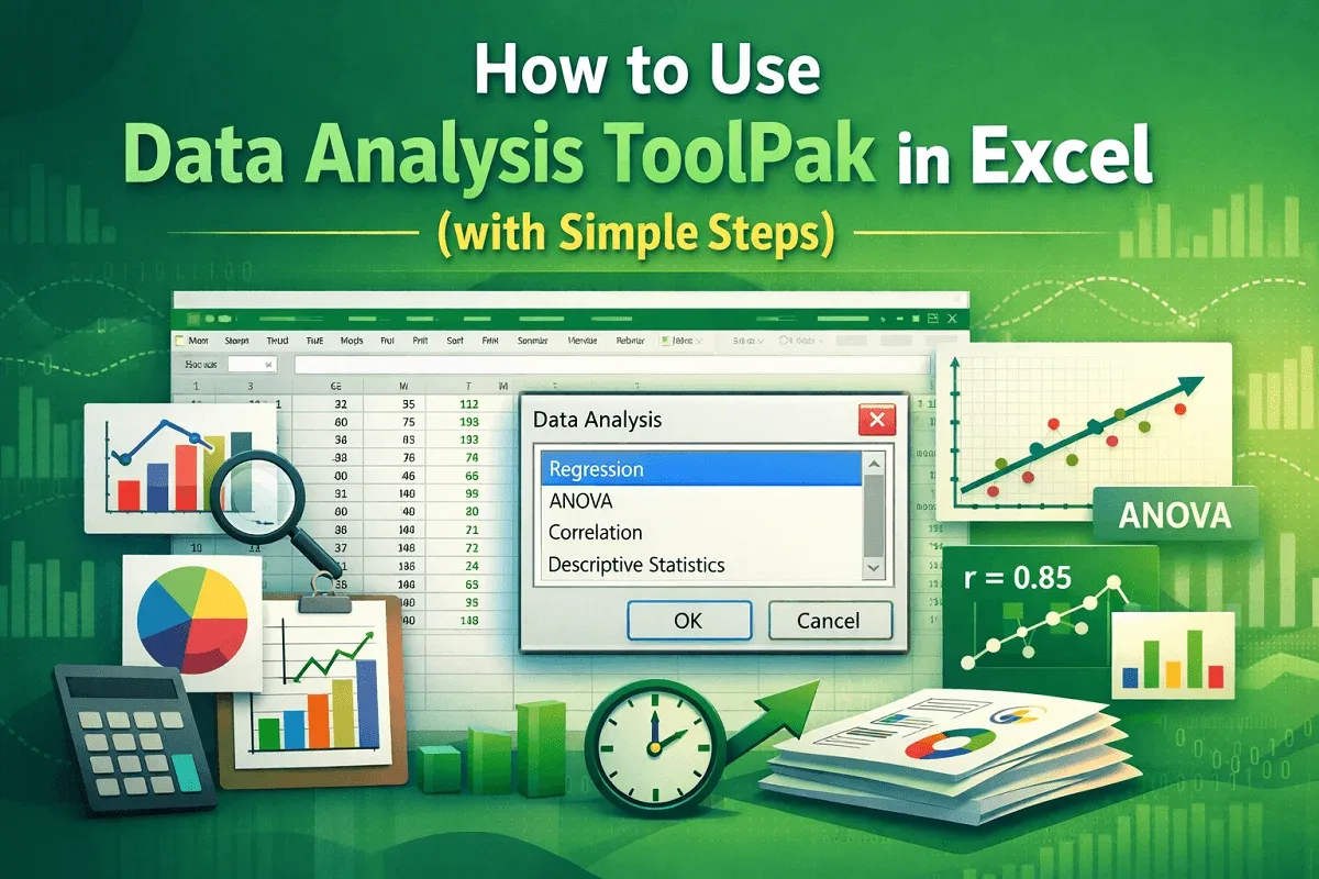 How to Use Data Analysis ToolPak in Excel (with Simple Steps)