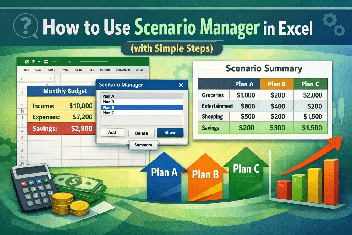 How to Use Scenario Manager in Excel (with Simple Steps)