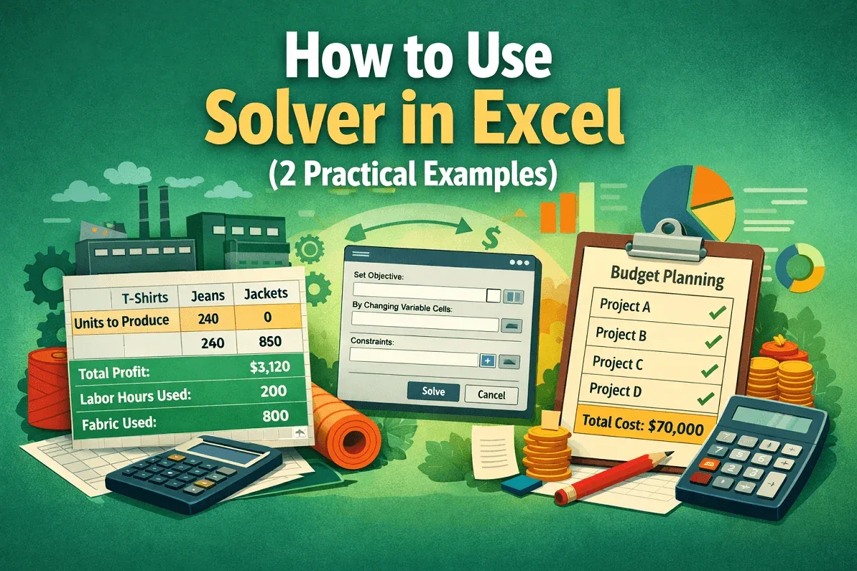 How to Use Solver in Excel (2 Practical Examples)