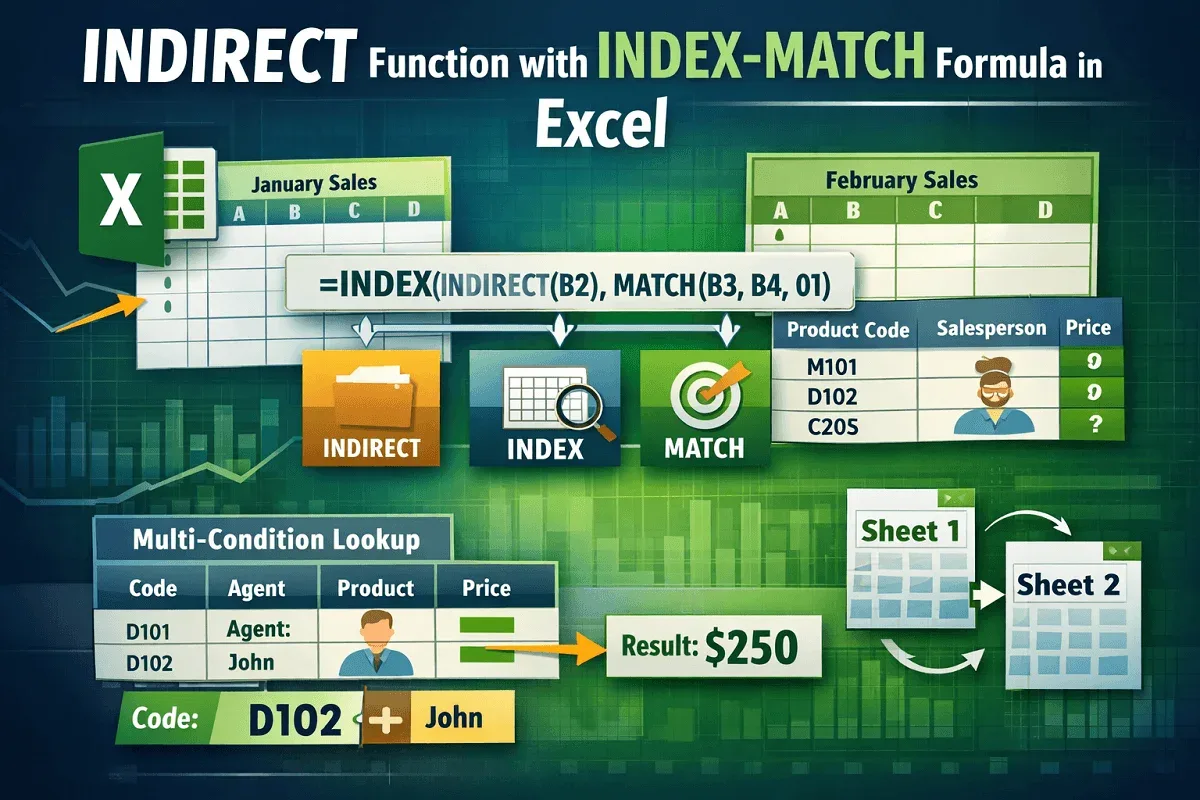 INDIRECT Function with INDEX-MATCH Formula in Excel