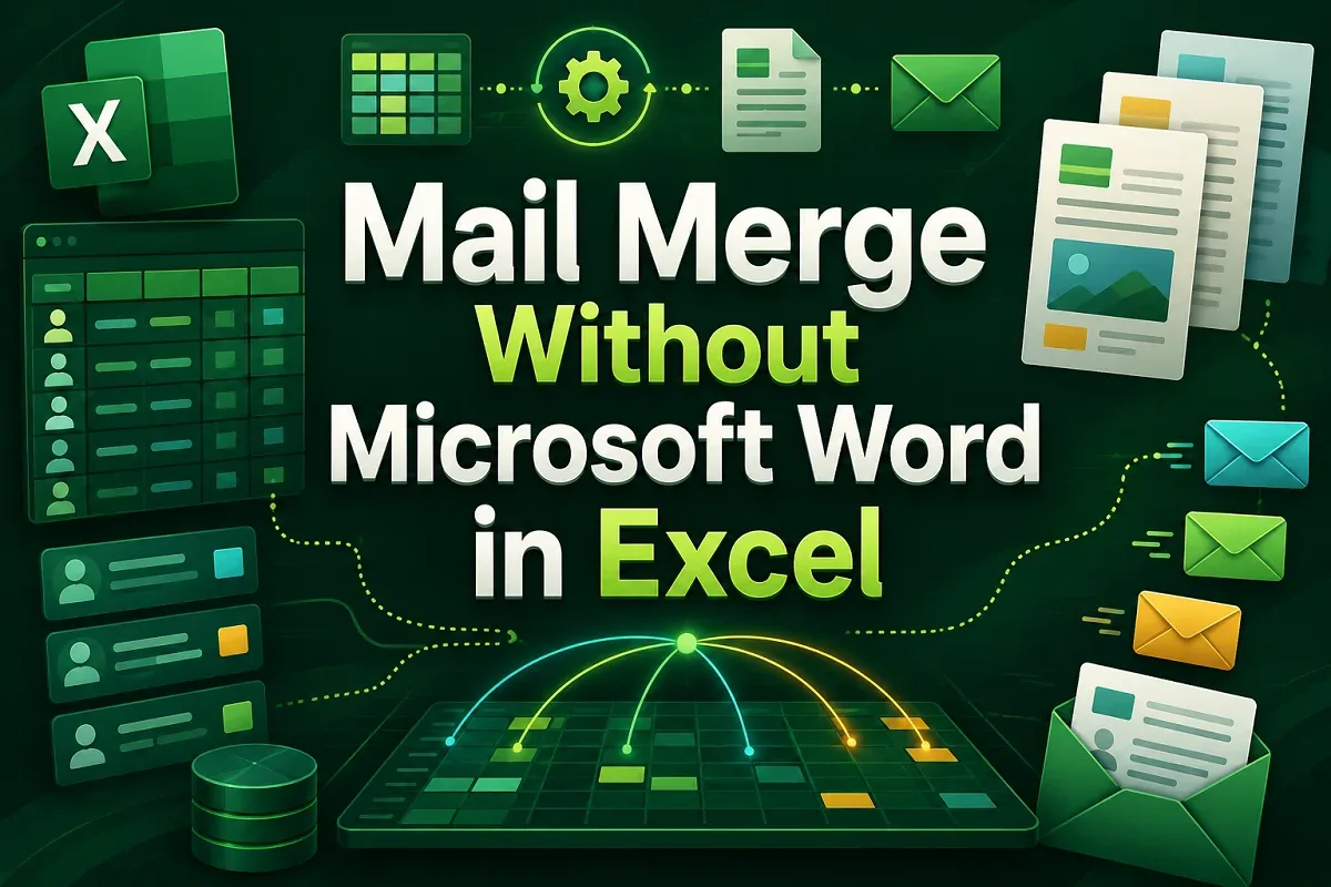 How to Mail Merge Without Microsoft Word in Excel