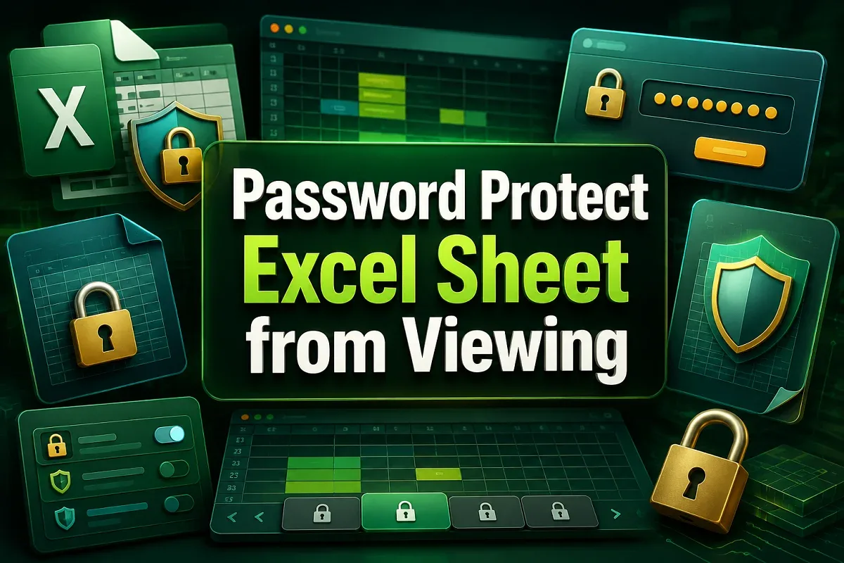 How to Password Protect Excel Sheet from Viewing (5 Ways)