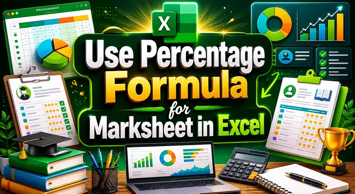 How to Use Percentage Formula in Excel for Marksheet