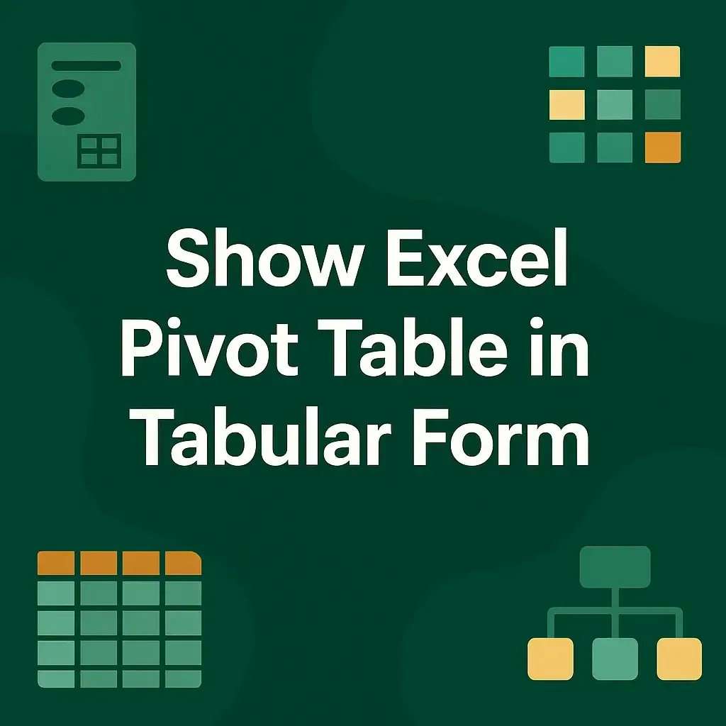 How to Show Excel Pivot Table in Tabular Form (3 Methods)