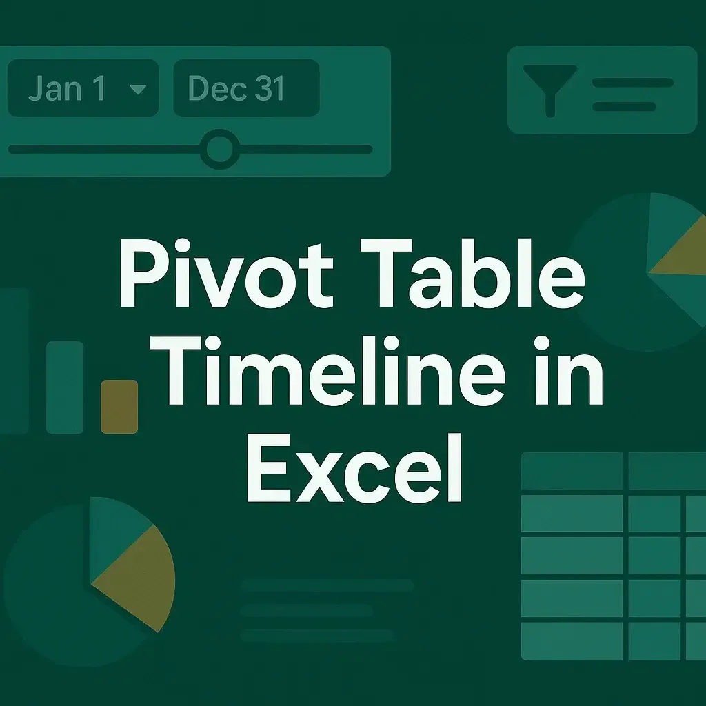 How to Create and Use a Pivot Table Timeline in Excel