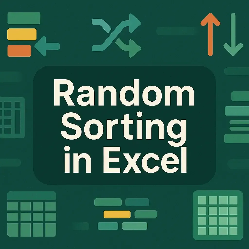 How to Do a Random Sort in Excel (7 Different Ways)