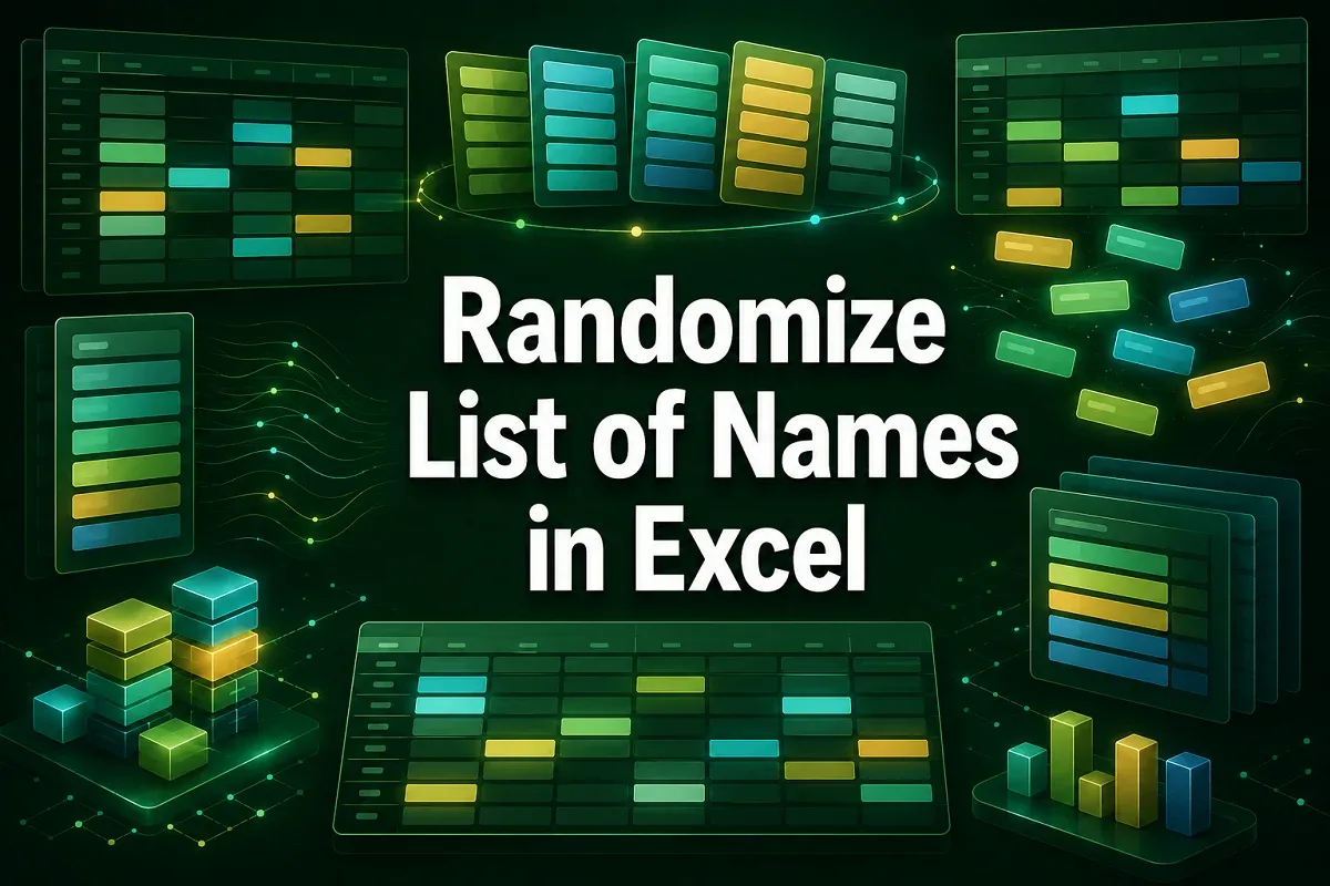 How to Randomize a List of Names in Excel (6 Quick Methods)