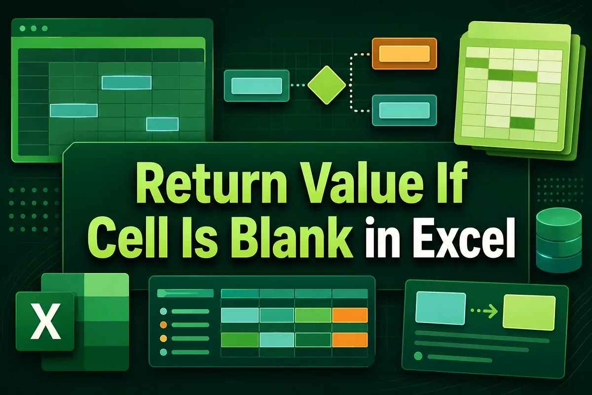 How to Return a Value If a Cell Is Blank in Excel (6 Cases)