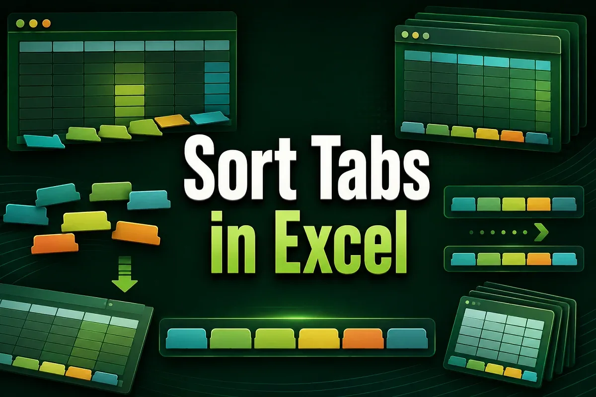 How to Sort Tabs in Excel (3 Suitable Methods)