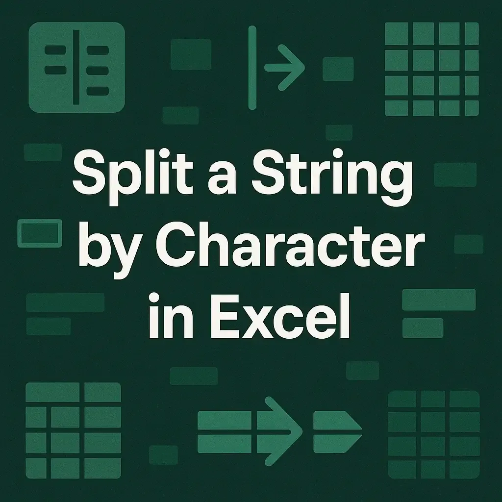 How to Split a String by Character in Excel (4 Useful Methods)
