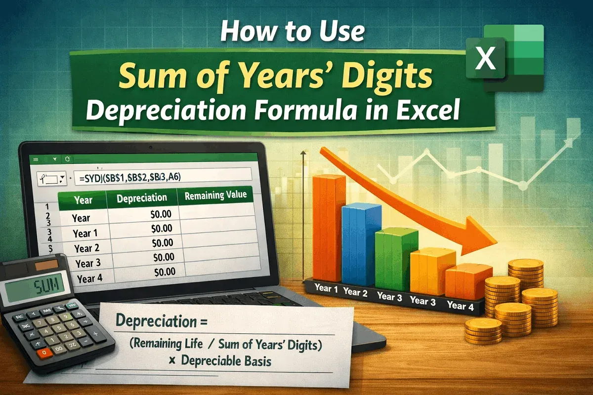 How to Use Sum of Years’ Digits Depreciation Formula in Excel