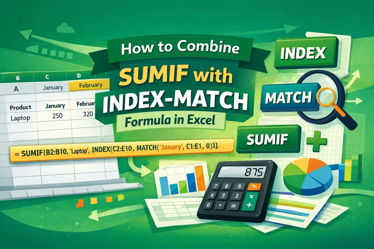 How to Combine SUMIF with INDEX-MATCH Formula in Excel