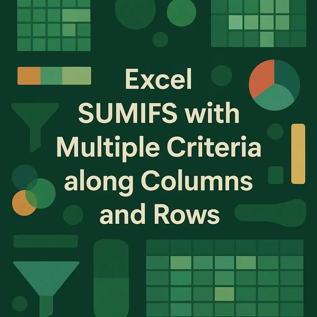 SUMIFS with Multiple Criteria across Columns and Rows in Excel