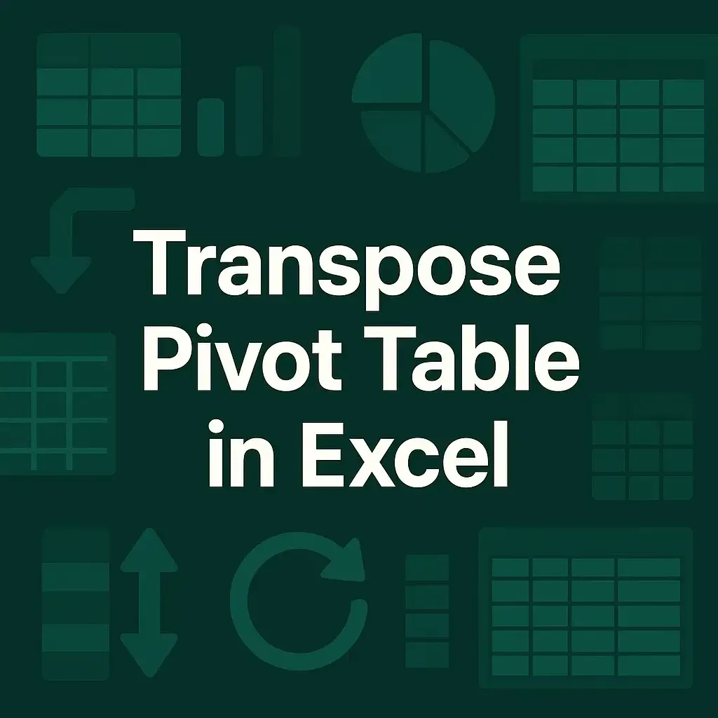 How to Transpose Pivot Table in Excel (3 Simple Methods)