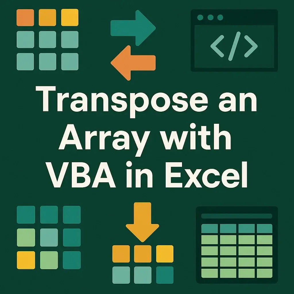 How to Transpose an Array with VBA in Excel (3 Examples)