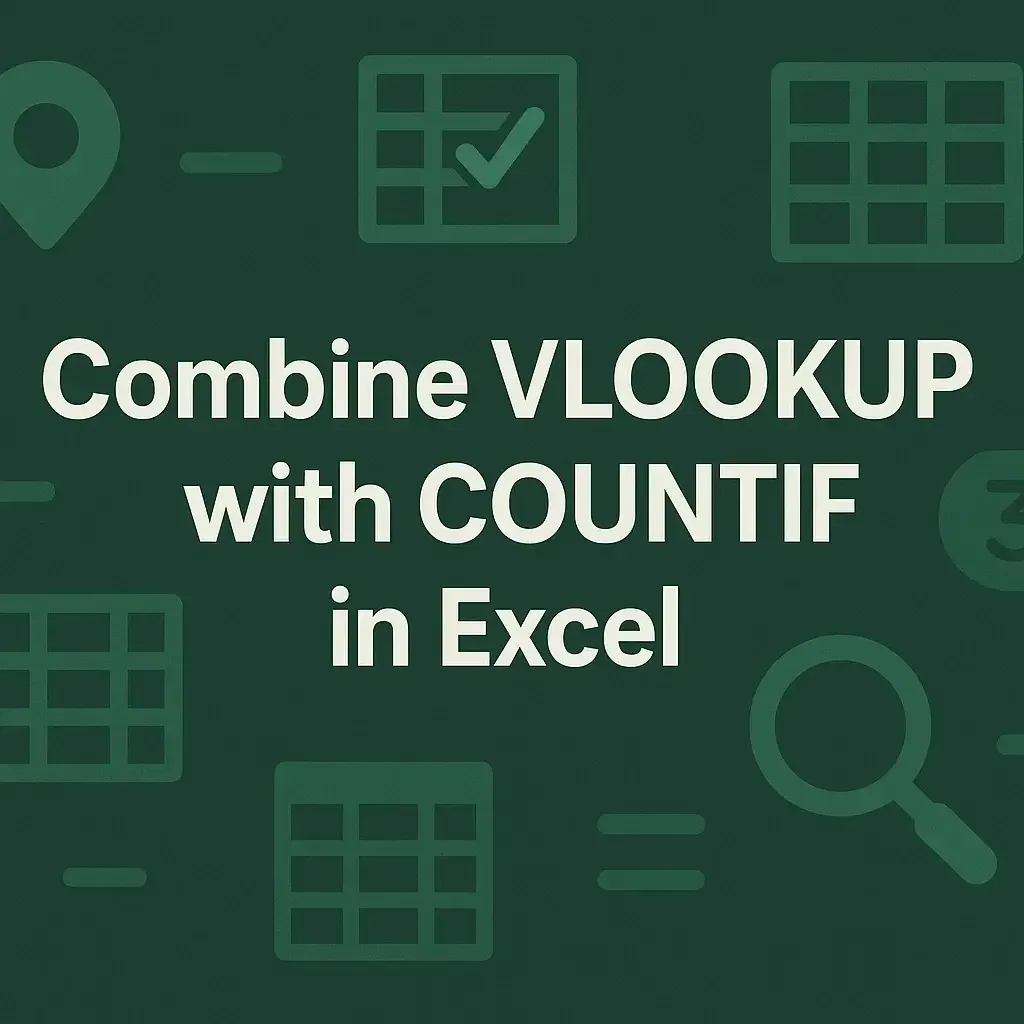 How to Combine VLOOKUP with COUNTIF in Excel (2 Examples)