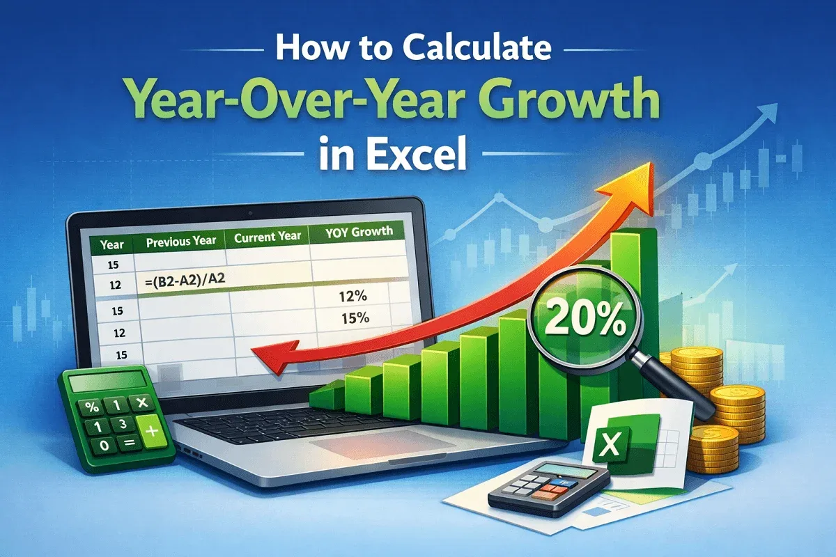 How to Calculate Year-Over-Year Growth in Excel
