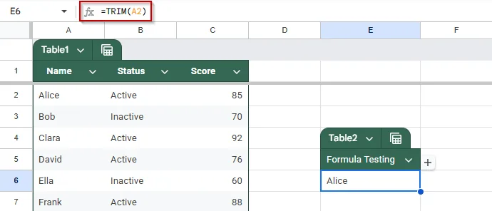 Use TRIM or CLEAN to Remove Hidden Characters