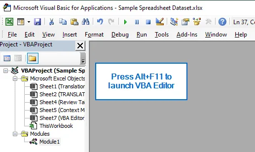 Automatically Hide Row and Column Headings Using VBA Editor