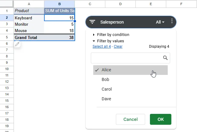 Add Filters and Slicers to a Pivot Table for Interactive Analysis